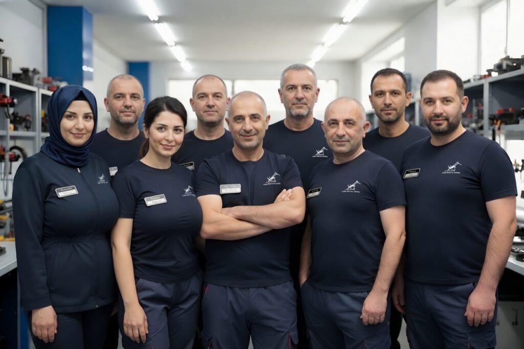 alt="Ustalarımız — 9 sertifikatlı peşəkar təmir ustası. Local Service Center Baku komandası. Məişət texnikası təmiri (paltaryuyan, qabyuyan, soyuducu, kondisioner və s.)"